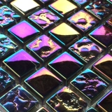 Оу красочная черная ледяная трещина хрустальная стеклянная мозаичная плитка фоновая стена стенка