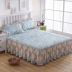 Hàn Quốc phiên bản cộng bedspread bông dày giường váy một mảnh bông không trượt nắp bảo vệ bụi che đôi 1.51.8m đơn - Váy Petti ga giường viền ren Váy Petti