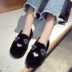 Giày ga châu Âu 2018 thu đông phiên bản Hàn Quốc mới của giày đế xuồng đế thấp rhinestone thấp giúp tai mèo cộng với thời trang nhung hoang dã giản dị giầy thể thao nữ Giày cắt thấp