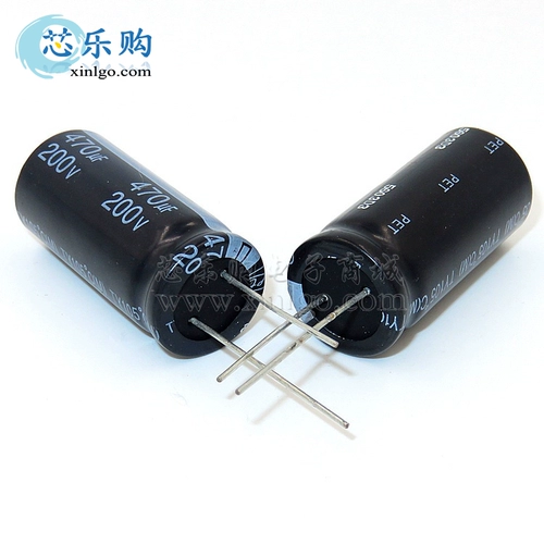 Высококачественная прямая алюминиевая электролитическая емкость 200V470UF Том: 18*40 мм упаковка 100/150 Юань