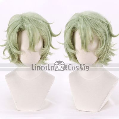 taobao agent LINCOLN Idol Fantasy Festival ES Payi and Light Green Rolling short hair COSPLAY wig