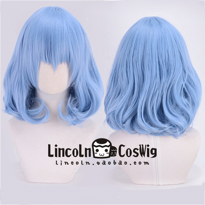 taobao agent Lincoln Oriental Project Leimilia Skalet Miss COS wig blue micro roll