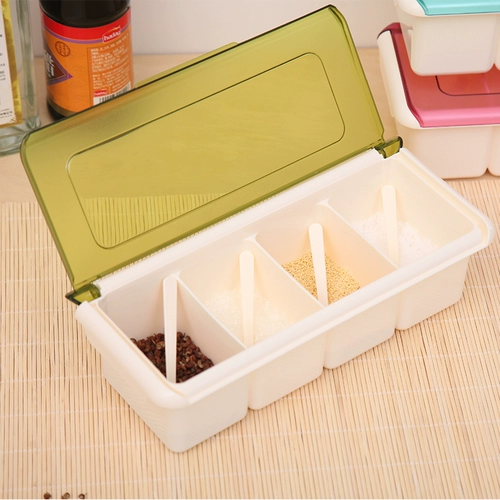 Fashion Flip Plastic Seeding Box Care Cassing Bottle Boild Box Sale Cans с Spoon Fashion Kitchen Suppors