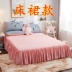 Bộ đồ giường bằng vải cotton màu đỏ của bộ bốn công chúa gió giường ngủ trải giường - Váy Petti Váy Petti