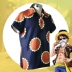 One Piece cos Luffy cùng phong cách hoa hướng dương ngắn tay áo cosplay quần áo hàng ngày quần áo mùa hè