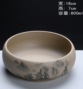 Trà rửa gốm sứ màu xanh và trắng bút rửa bát trà Kung Fu bộ trà rửa bát nồi chén trà daffodil chậu hoa văn hóa trà lễ phụ kiện