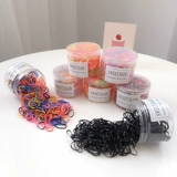 Эластичная детская черная одноразовая безвредная резинка для волос, не повреждает волосы