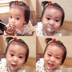 Trẻ em Hàn Quốc ban nhạc cao su mũ cô gái công chúa tóc ban nhạc không làm tổn thương tóc cô gái đầu dây bé tie tóc tóc dây tóc phụ kiện Phụ kiện tóc