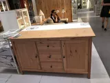 Домашний Ikea Hennis Cabinet Многофункциональный шкафчик с большой мощностью современной простые покупки дома Ikea