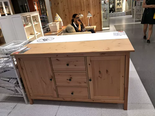 Домашний Ikea Hennis Cabinet Многофункциональный шкафчик с большой мощностью современной простые покупки дома Ikea