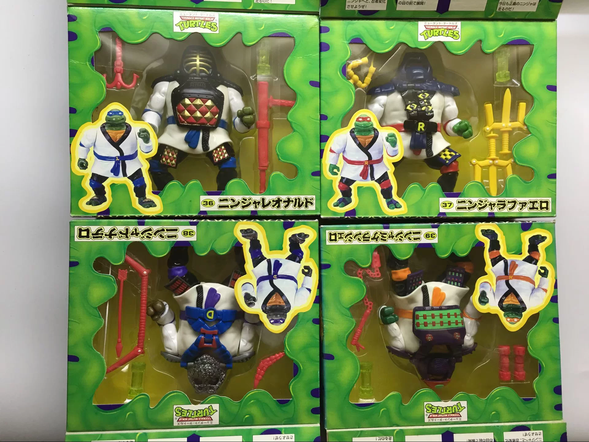 TMNT Ninja Turtle Old Edition Transformer Playmates 4 models