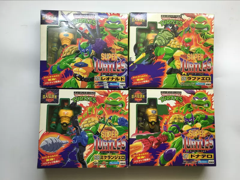 Ниндзя-черепашка TMNT Superman Легенда Playmates Лотерея Японское издание 4 персонажа