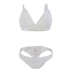 Sunbunny mới lưới khâu bikini ba điểm châu Âu và Hoa Kỳ áo tắm gợi cảm ngực lớn phụ nữ bikini 2 mảnh màu trắng Bộ đồ bơi hai mảnh