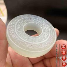 Украшения на руку 老玉古玩岫玉平安扣玉佩腰佩小手把件小摆件清仓包邮015