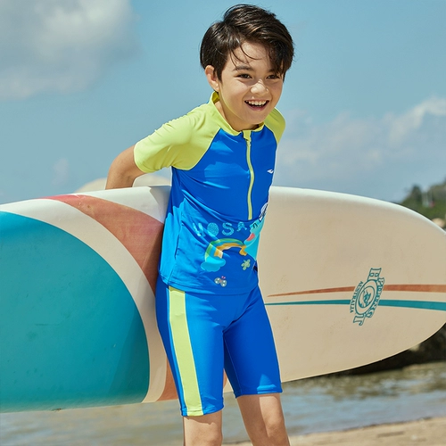 Hosa Haosha's Swimsuit's Boys Show Short -Sleeed Five -точечный серфинг серфинг серфинг 220132501