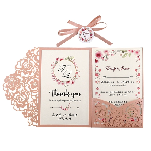 Приглашение 2022 Свадебное приглашение на заказ на заказ европейский стиль творческий