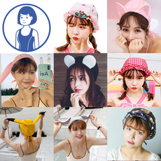 шапочка для плавания 日系少女卡通甜美可爱学生游泳帽抽绳可调节女生长发泳衣温泉泳帽