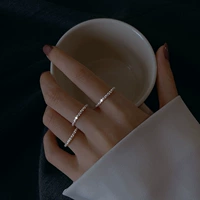 Милое звездное небо, ретро модное универсальное кольцо в стиле хип-хоп, серебро 925 пробы, на указательный палец