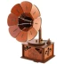 Gramophone hộp âm nhạc trang trí Retro gỗ thủ công tự làm gian hàng cửa hàng phòng khách hiển thị quà tặng sáng tạo dcor phòng ngủ vintage Trang trí nội thất