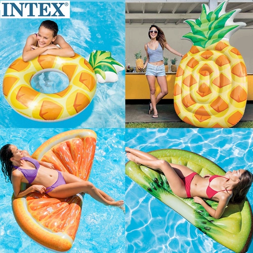 Intex, надувной пляжный плавательный круг, кушон для детей и взрослых