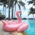 Unicorn lớn rose gold flamingo vòng bơi dành cho người lớn nước inflatable núi mây cầu vồng giường nổi hàng nổi