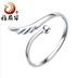 Nhẫn bạc sterling sterling nữ chữ Nhật Bản và Hàn Quốc trang sức ngón tay sống cáo nhẫn nhẫn đuôi nhẫn bạc trang trí nhẫn