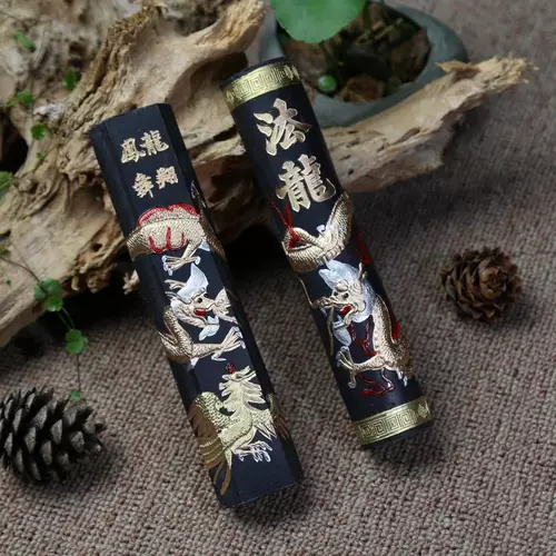 Hui Mo Lao Hu Kaiwen Longxiang Fengwu Литература Четыре сокровища, фунт больших чернил, чернила, слитки, антикварные старые чернильные полоски