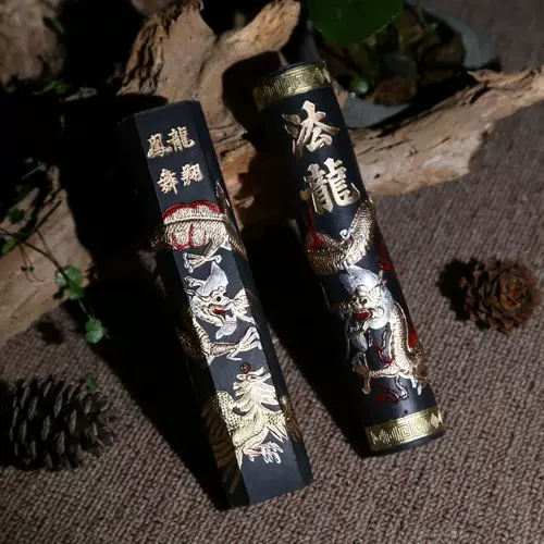 Hui Mo Lao Hu Kaiwen Longxiang Fengwu Литература Четыре сокровища, фунт больших чернил, чернила, слитки, антикварные старые чернильные полоски