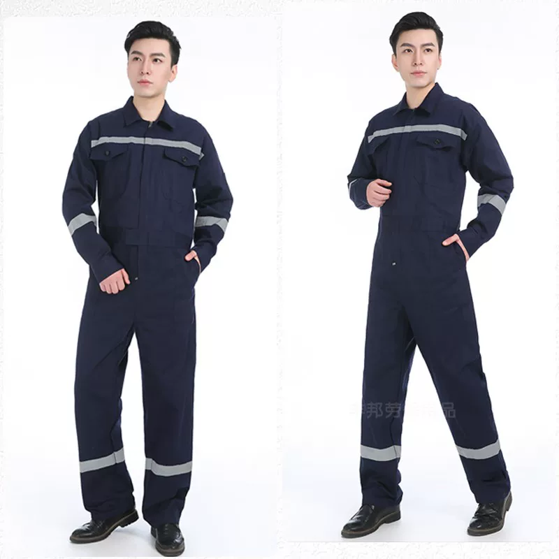 丰邦 Retroreflective blue cotton breathable overall for work