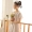 Váy ngủ nữ mùa hè cotton đôi gạc dâu ngọt ngào ngắn tay dịch vụ tại nhà Phiên bản Hàn Quốc của cotton lỏng đầm - Đêm đầm
