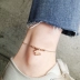 Thép titan tăng vòng chân vàng nữ Hàn Quốc phiên bản của sinh viên đơn giản Sen loạt chuông chuỗi 2018 new sexy mắt cá chân chuỗi vòng đeo chân nữ bằng vàng Vòng chân