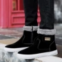 Giày tuyết mùa đông Giày boot nam cao để giúp giày nam Giày cotton dày cộng với đôi giày cotton nhung ấm áp giúp đôi giày nam Martin giày boot nam