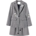 [Giá mới 199 nhân dân tệ] mùa đông kẻ sọc mới phù hợp với nhỏ phù hợp với một từ váy thời trang hai mảnh phù hợp với nữ các kiểu tay áo cách điệu Business Suit