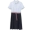 [Giá mới 149 nhân dân tệ] 2018 mùa hè mới sọc polo cổ áo khâu ngắn tay áo đầm đầm váy voan hoa nhí