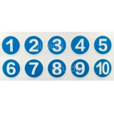 Ирида 123 цифровые наклейки на стикер номера номера номера номера наклейка на плите наклейка круглый синий DZ-K0548