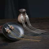 Серьги из жемчуга, клипсы, универсальный аксессуар с кисточками, ханьфу, декор