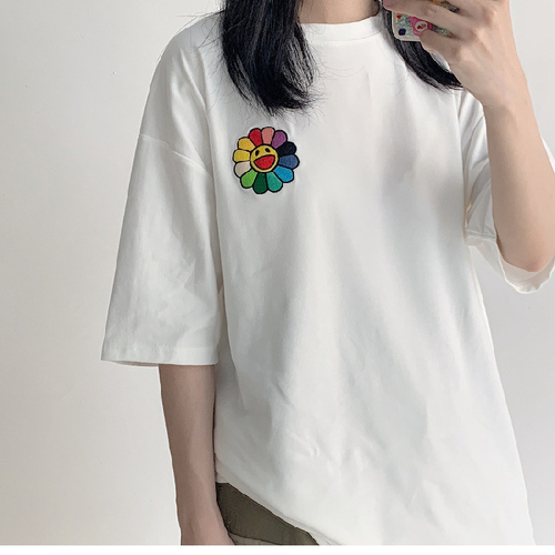 Short sleeve women's T-shirt 2020 summer new student Korean loose short sleeve top BF lazy