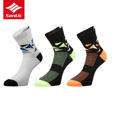 Носки для велосипедистов santic森地客 18新品短筒抗菌骑行袜3双装骑行装备吸湿排汗透气男