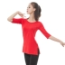 Khiêu vũ tập quần áo nữ cơ thể lỏng lẻo phương thức cổ tròn nhảy hiện đại Trung Quốc giáo viên yoga cổ điển dựa trên đào tạo - Khiêu vũ / Thể dục nhịp điệu / Thể dục dụng cụ giày múa màu đen Khiêu vũ / Thể dục nhịp điệu / Thể dục dụng cụ
