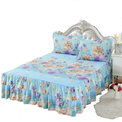 (Gửi cặp gối) Khăn trải giường bằng vải cotton - Váy Petti