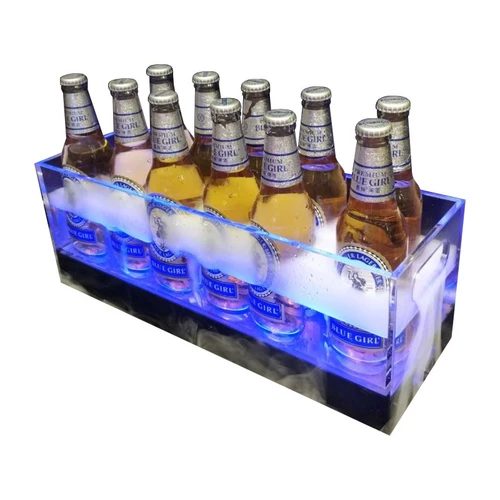 Новый светодиодный осветительный ледяной кирпич творческий сердце в форме шампанского ktv bar Коммерческий рамка ледяной грании красочная пивная бочка