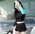 Bộ đồ lặn Hàn Quốc chia tay phù hợp với ống thở nữ sứa quần short chống nắng dài tay áo mỏng lướt phù hợp với áo tắm đồ bơi nữ 2 mảnh Bộ đồ bơi hai mảnh