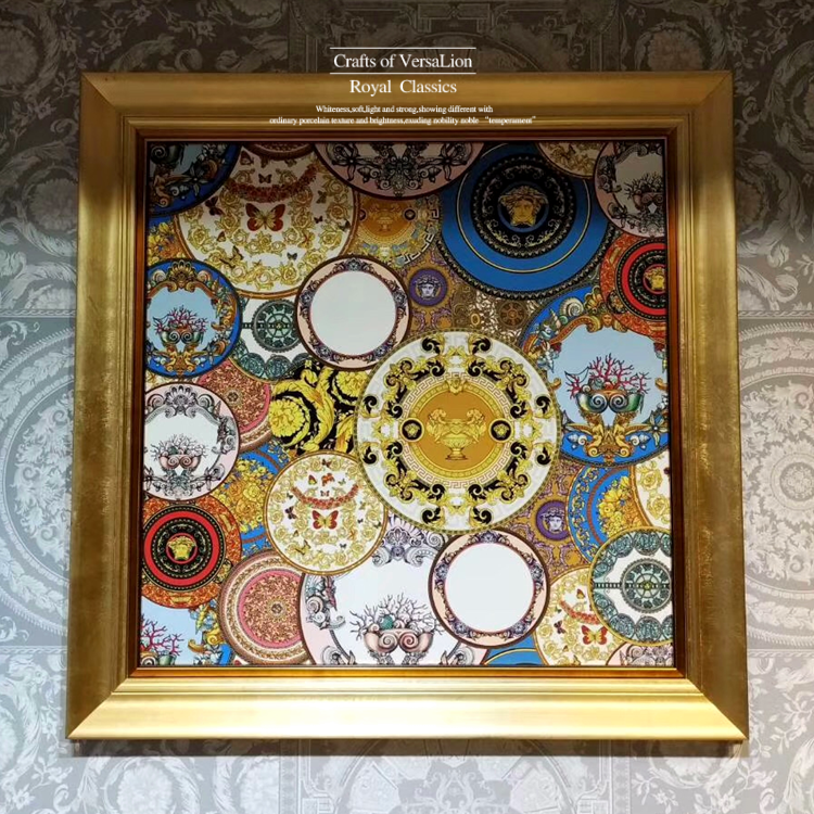 Mural & Disc Medusa (With Solid Wood Photo Frame)2020 Spring and summer new pattern fabric art sofa European style Pillow Cushion At home wool carpet customized luxurious bedding