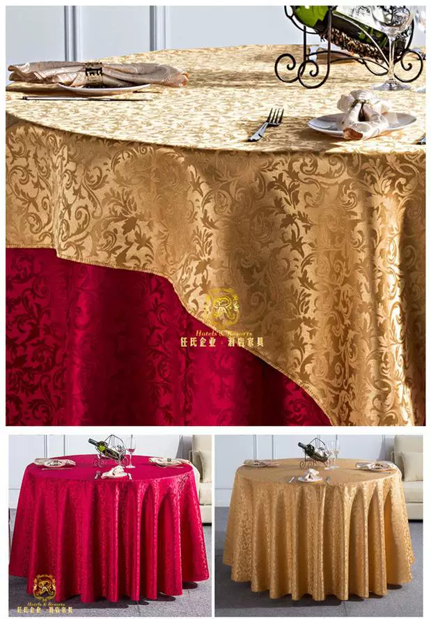 Individual square cloth for living room, round table mat