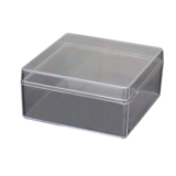 Пластиковая коробка для хранения, квадратный образец, маленький стенд, увеличенная толщина