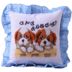 Cross stitch gối mới giá cả phải chăng chính xác in ấn couple hai puppy đệm phòng khách phim hoạt hình anime Trở lại đệm / Bolsters