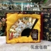 Xưởng Golden Stone đích thực Wufu Linmen Quạt Nhật Bản Phong cách mèo may mắn Trang trí cửa hàng Sushi Khai trương Cải thiện nhà Quà tặng tân gia - Trang trí nội thất decor phòng khách Trang trí nội thất