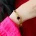 Niche thiết kế vòng tay cô gái retro Hồng Kông hương vị chic titan vòng đeo tay nữ không phai gió lạnh đơn giản châu Âu và Mỹ Vòng đeo tay Cuff