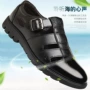 Lớp đầu tiên của dép da nam bằng da mùa hè mới rỗng Giày da nam Baotou cỡ lớn dép sandal
