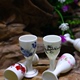 Jingdezhen Màu Xanh và Trắng 10 ml ML Nhỏ Wine Glass Rượu Vang Trắng Gốm Cốc Tinh Thần Wine Cup Swallow Ly Rượu Đặt kệ để rượu vang Rượu vang